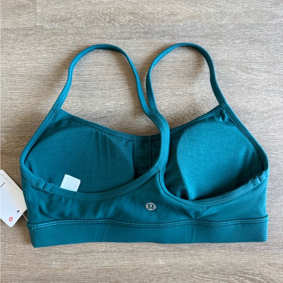 NWT Lululemon Flow Y Nulu Bra *Light Support, A-C Cups— Storm Teal - Picture 2 of 2